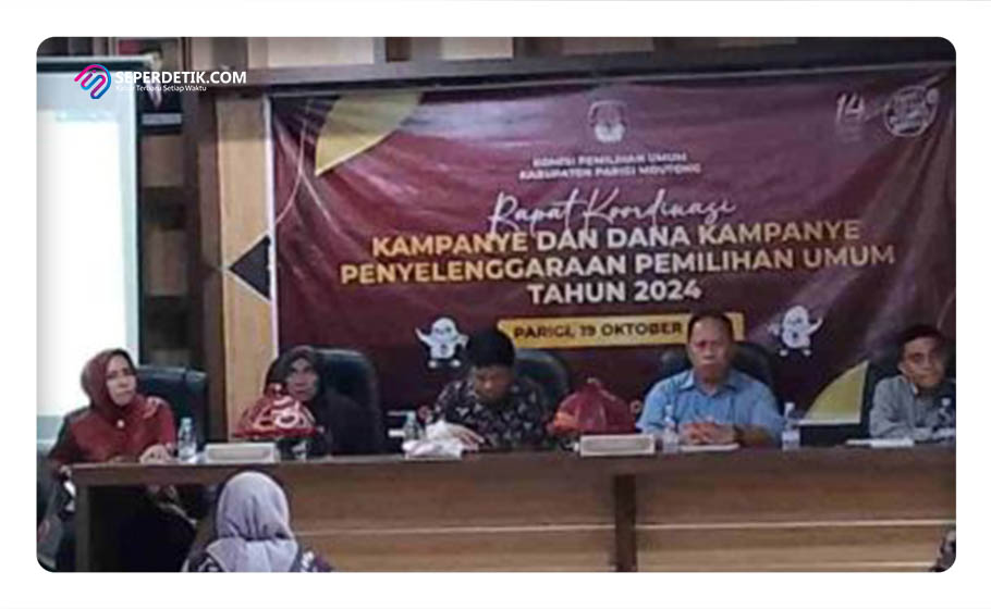 Komisi Pemilihan Umum (KPU) Kabupaten Parigi Moutong telah mengadakan rapat koordinasi dalam persiapan Pemilihan Umum 2024. | Foto: Istimewah
