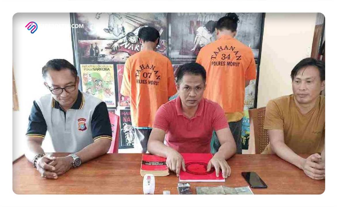 Satuan Reserse Narkoba Polres Morowali Utara berhasil menangkap 3 pelaku tindak pidana narkoba dan berhasil mengamankan 6 paket plastic cetik yang diduga narkoba jenis shabu. FOTO : Istimewa