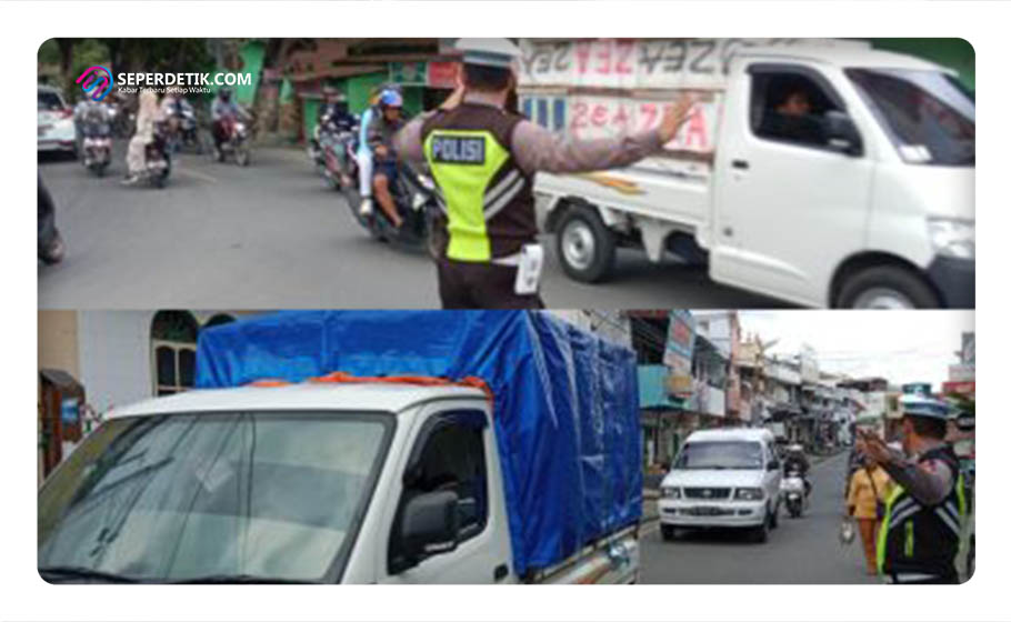 Cegah Laka Lantas, Personel Satlantas Polres Banggai Tegur Humanis Pengemudi Mobil Melebihi Kapasitas. | Foto : Istimewah