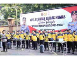 Humas Polri Gelar Pasukan Kesiapan Satgas Humas Dalam Pengamanan Pemilu 2024