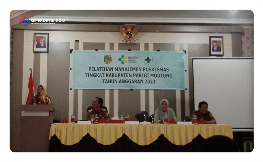 Dinas Kesehatan (Dinkes) Kabupaten Parigi Moutong menggelar Pelatihan Manajemen Puskesmas Tingkat Kabupaten tahun anggaran 2023 | Foto : Istimewah