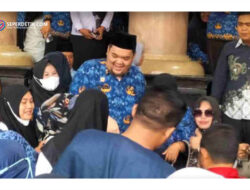 Upacara 17 Bulan Berjalan di Parigi Moutong Tetap Meriah Meski Diguyur Hujan