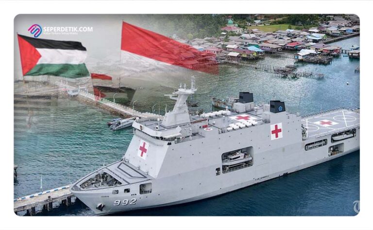 Pemerintah Indonesia berencana untuk mengirimkan bantuan dalam bentuk Kapal Rumah Sakit TNI KRI dr Radjiman Wedyodiningrat-992 ke Palestina. | Foto : Istimewah