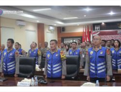 755 Personel Polda Sulteng mengikuti Pengambilan sumpah dan penanda tanganan Pakta Integritas Dikbangum Polri T.A 2024