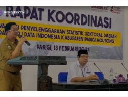 Rapat Koordinasi Evaluasi Penyelenggaraan Statistik Sektoral Daerah Dan Satu Data Indonesia Kabupaten Parigi Moutong