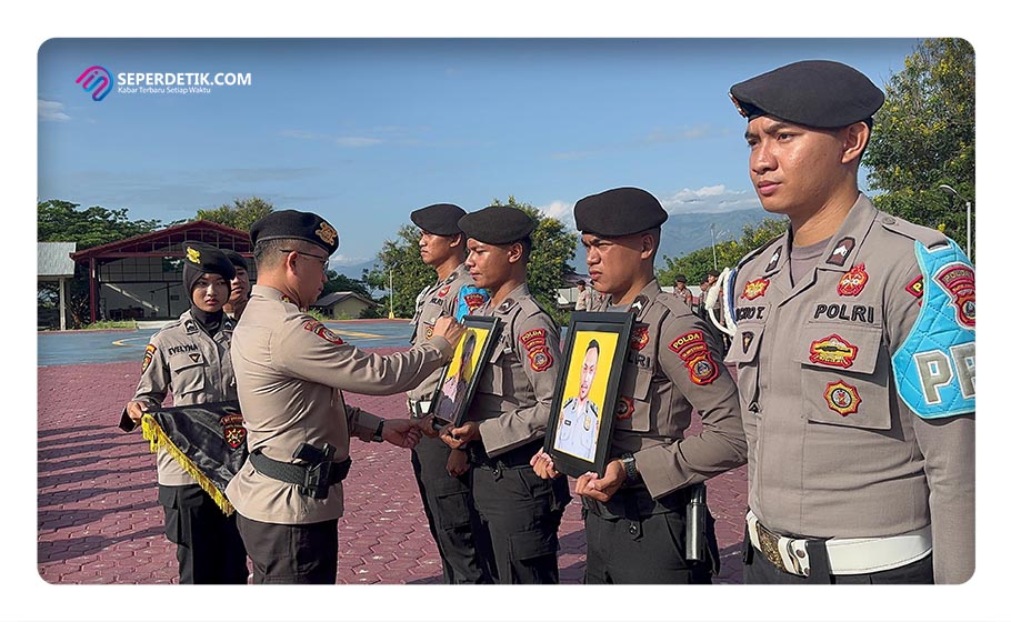 Dirsamapta Polda Sulteng Pimpin Upacara PTDH Dua Personel Ditsamapta | Foto : Istimewah