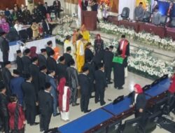 Pengambilan Sumpah Janji 40 Anggota DPRD Parimo