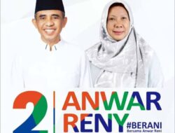 Anwar-Reny Melaju Kuat: Elektabilitas Tembus 32,88%, Ungguli Petahana