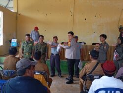 Kapolsek Moutong Pimpin Apel Siaga Lintas Masyarakat Sekecamatan Moutong