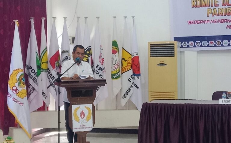 Ketua KONI Kabupaten Parigi Moutong Faisan Badja. Foto : Try Ahmad