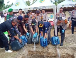Polres Parimo Musnahkan Narkotoka Jenis Sabu Dan Miras Hasil Operasi Pekat Tinombala 2024