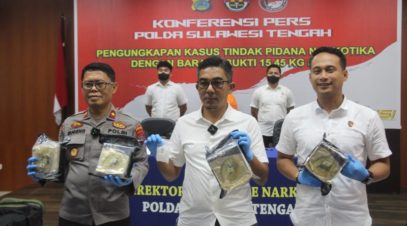 Sepanjang Tahun 2024 Polda Sulteng Berhasil Ungkap 632 Kasus Pengedaran Gelap Narkotika