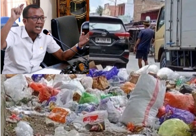Wakil Ketua I DPRD Parigi Moutong Sayutin Budiyanto S.Sos menyoroti banyaknya tumpukan sampah di kota Parigi dalam rapat Paripurna