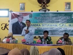 Anggota DPRD Candra Setiawan S.pd M.pd. Serap Aspirasi Masyrakat Saat Reses