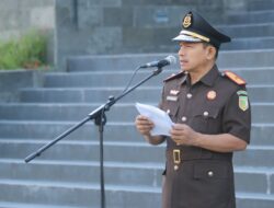 Plt Kejati Sulteng Sulteng Zullikar Tanjung, S.H., M.H.  Pimpinan Langsung Upacara Harkitnas Ke-117