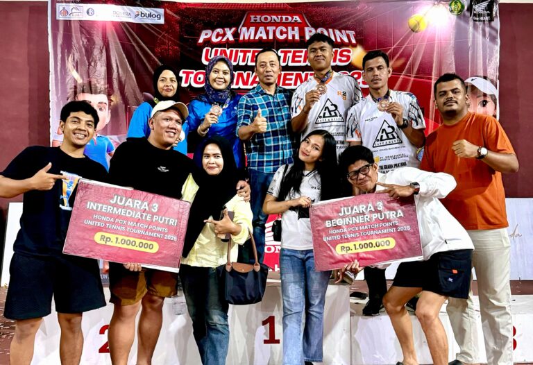 Klub Main Tennis Parigi (MTP) berhasil melampaui target dalam ajang PCX Match Point United Tennis Tournament