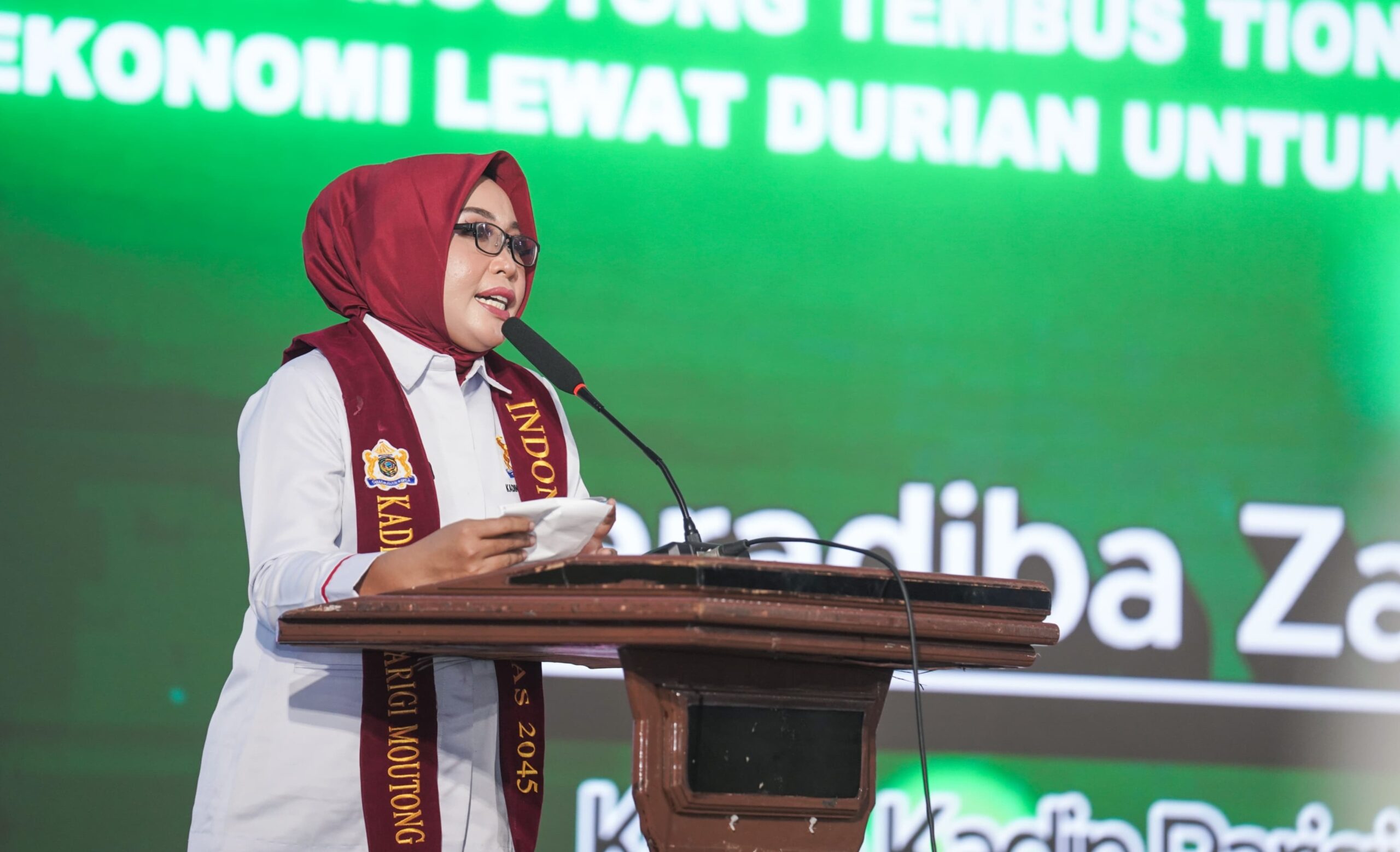 Ketua Kamar Dagang dan Industri (KADIN) Kabupaten Parigi Moutong, Faradiba Zaenong