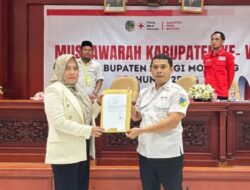 Hj. Hestiwati Yahya Nanga Nahkodai PMI Parimo Periode 2025-2030 Hasil Musyawarah Kabupaten Ke-V