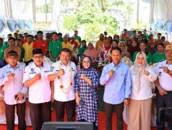 Wakil Bupati Parimo Resmikan Kantor Unit Simpan Pinjam Koperasi Karya Perdana Gemilang di Desa Petunasugi